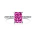 8A Princess Cut Rectangle Decor Zirconia Solitaire Ring 70200089