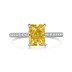 8A Princess Cut Rectangle Decor Zirconia Solitaire Ring 70200089