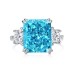 Crushed Ice Lab Sapphire Zirconia Solitaire Ring 70200098