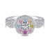 925 Sterling Silver Luxury Zirconia Flower Solitaire Ring 70200195