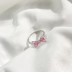 925 Sterling Silver Shiny Zirconia Bow Ring 70200197