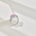 925 Sterling Silver Shiny Zirconia Solitaire Ring 70200198