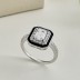 925 Sterling Silver Hiphop Zirconia Solitaire Ring 70200203