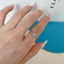 925 Sterling Silver Wedding Zirconia Solitaire Ring 70200205