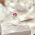 925 Sterling Silver Pink Zirconia Solitaire Ring 70200206