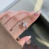 925 Sterling Silver Sparkle Oval Zirconia Solitaire Ring 70200214