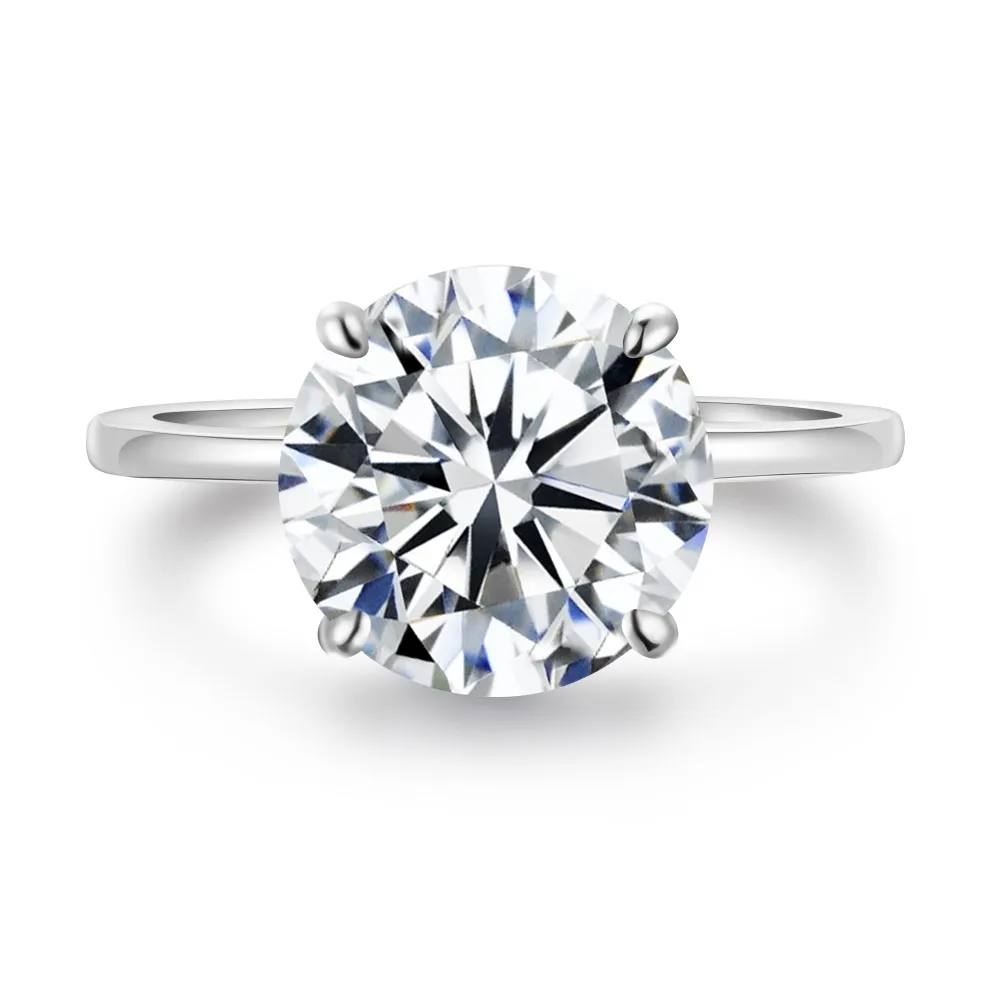 925 Sterling Silver Sparkle Zirconia Solitaire Ring 70200216