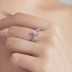 925 Sterling Silver Square Zirconia Solitaire Ring 70200217