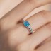 925 Sterling Silver Luxury Zirconia Solitaire Ring 70200220