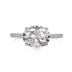 925 Sterling Silver Oval Zirconia Solitaire Ring 70200224