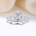 8A Zirconia Oval Solitaire Stack Ring Set 70200229