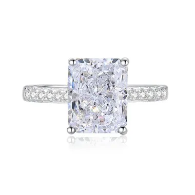 8A Cubic Zirconia Rectangle Solitaire Ring 70200237