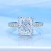 8A Cubic Zirconia Rectangle Solitaire Ring 70200237