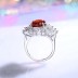 8A Cubic Zirconia Oval Cluster Solitaire Ring 70200239