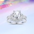 8A Zirconia Oval Solitaire Stack Ring Set 70200241