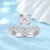 8A Zirconia V Crown Solitaire Stack Ring Set 70200242