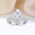 8A Zirconia V Crown Solitaire Stack Ring Set 70200242