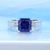 8A Cubic Zirconia Square Solitaire Ring 70200248