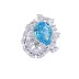 8A Cubic Zirconia Water Drop Solitaire Ring 70200249