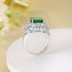 8A Cubic Zirconia Rectangle Solitaire Ring 70200250