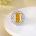 8A Cubic Zirconia Rectangle Solitaire Ring 70200250