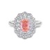 8A Cubic Zirconia Oval Cluster Solitaire Ring 70200253