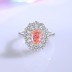 8A Cubic Zirconia Oval Cluster Solitaire Ring 70200253