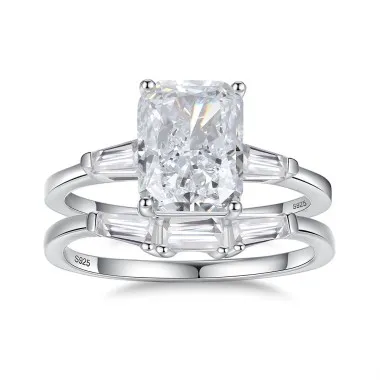 Ice Sugar High Carbon Diamond Stack Ring 70200255