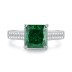 8A Cubic Zirconia Square Solitaire Ring 70200261