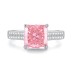 8A Cubic Zirconia Square Solitaire Ring 70200261