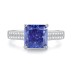 8A Cubic Zirconia Square Solitaire Ring 70200261