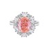 Oval High Carbon Diamond Cluster Ring 70200263