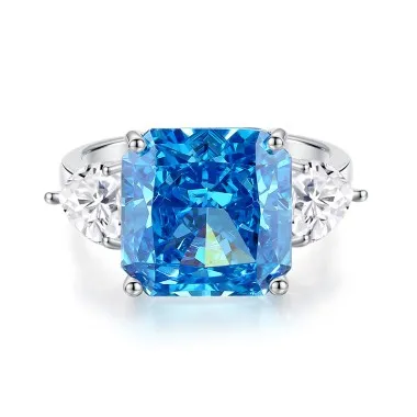 8A Cubic Zirconia Square Solitaire Ring 70200265