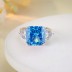 8A Cubic Zirconia Square Solitaire Ring 70200265