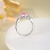 Pink Water Drop Zirconia Solitaire Ring 70200266