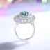 8A Cubic Zirconia Oval Cluster Solitaire Ring 70200280