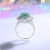 8A Cubic Zirconia Oval Cluster Solitaire Ring 70200282