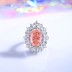 8A Cubic Zirconia Oval Cluster Solitaire Ring 70200283