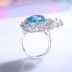 8A Cubic Zirconia Oval Cluster Solitaire Ring 70200284