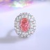 8A Cubic Zirconia Oval Cluster Solitaire Ring 70200285