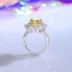 8A Cubic Zirconia Oval Cluster Solitaire Ring 70200286