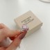 5A Pink Zirconia Heart Band Ring 70300075