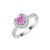 Classical Zirconia Love Heart Ring 70300077