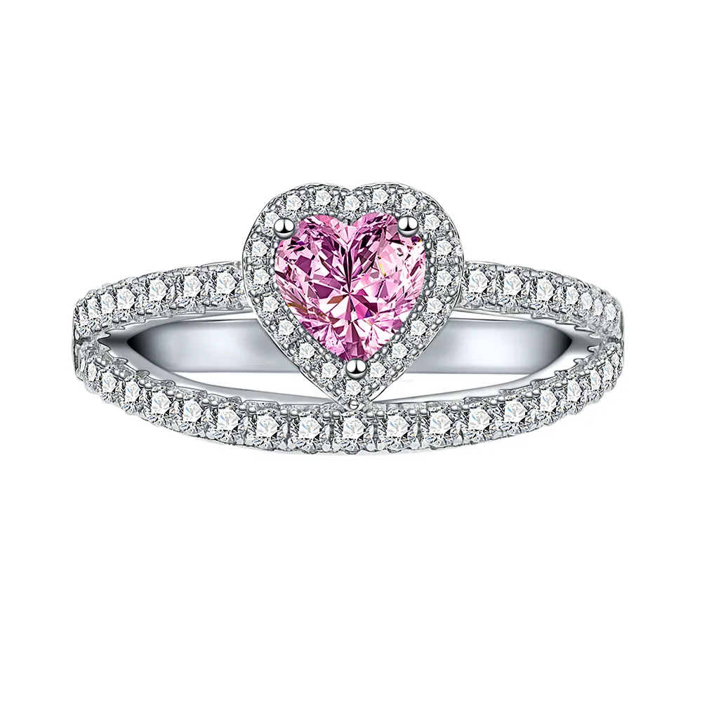 8A Zirconia Curves Heart Ring 70300078