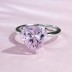 8A High Carbon Zirconia Heart Ring 70300080