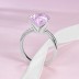 8A High Carbon Zirconia Heart Ring 70300080