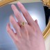 8A High Carbon Zirconia Heart Ring 70300080