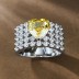 8A High Carbon Zirconia Heart Ring 70300082