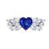 8A High Carbon Zirconia Heart Ring 70300083