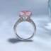 8A High Carbon Pink Zirconia Heart Ring 70300085